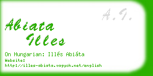 abiata illes business card